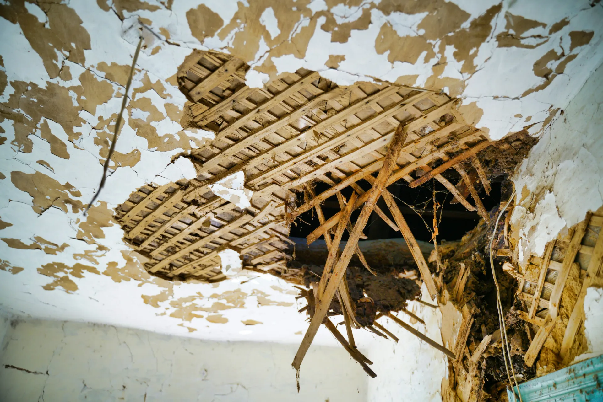 Structural damage from neglected maintenance